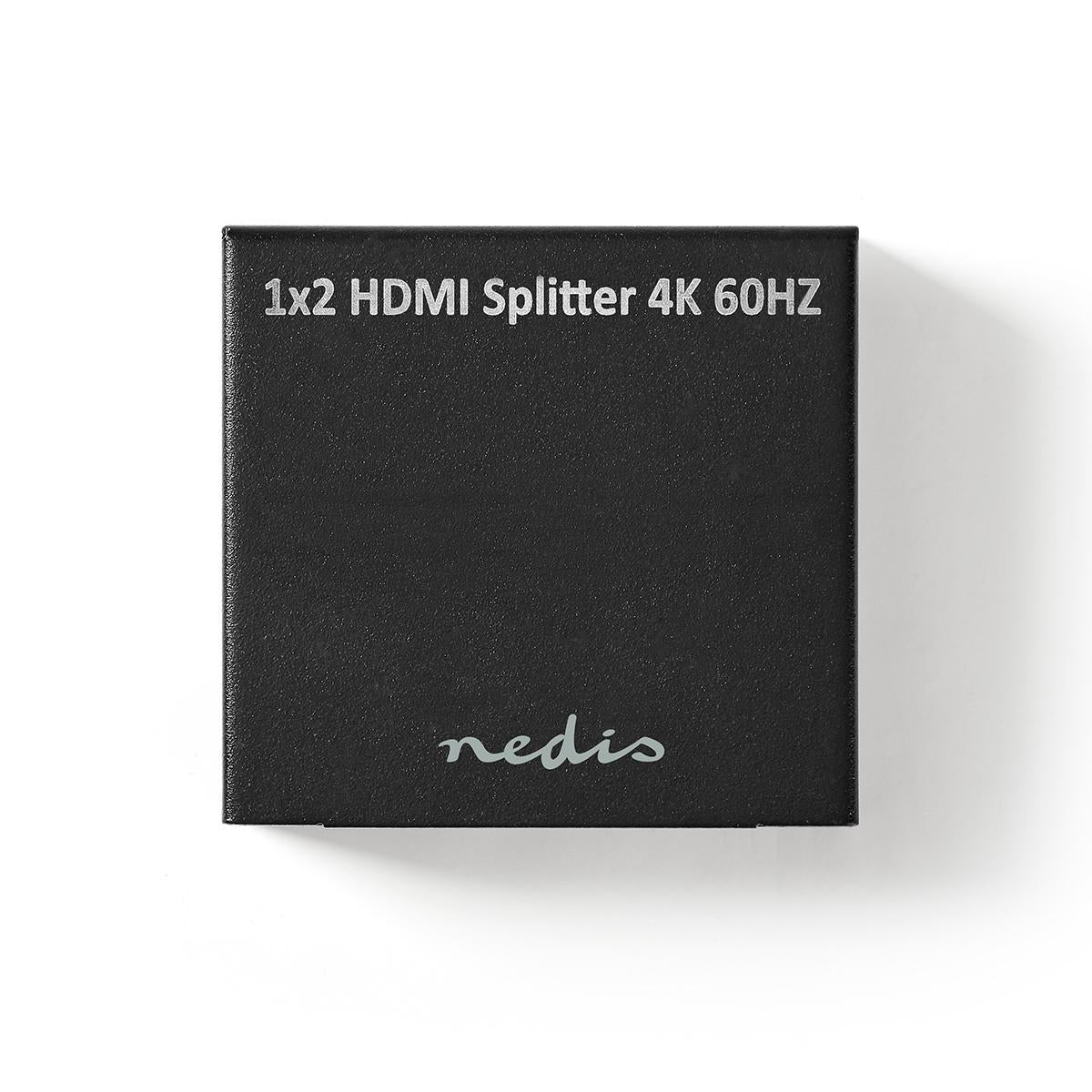 HDMI™ Splitter | 2-Port port(s) | HDMI™ input | 2x HDMI™ output | 4K@60Hz | 18 Gbps | Metal | Anthracite