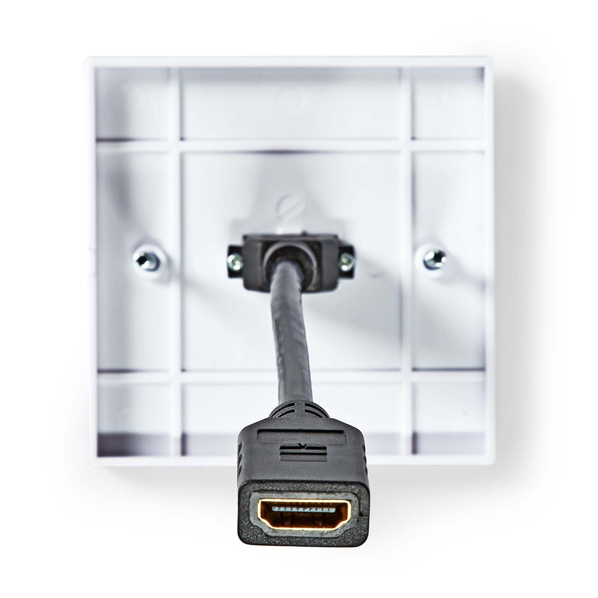 HDMI™ Wall Box | 1x HDMI™ Female | 4K@60Hz | HDMI™ Female | Black | 18 Gbps | Gold Plated | Envelope