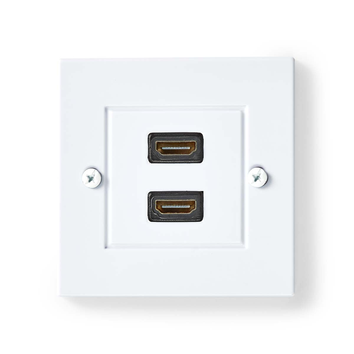 HDMI™ Wall Box | 2x HDMI™ Female | 4K@60Hz | HDMI™ Female | Black | 18 Gbps | Gold Plated | Envelope