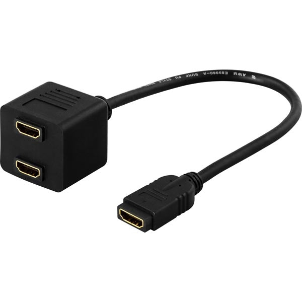 HDMI adapter / Full HD in 60Hz / 1xHDMI ho to 2xHDMI ho / 19-pin