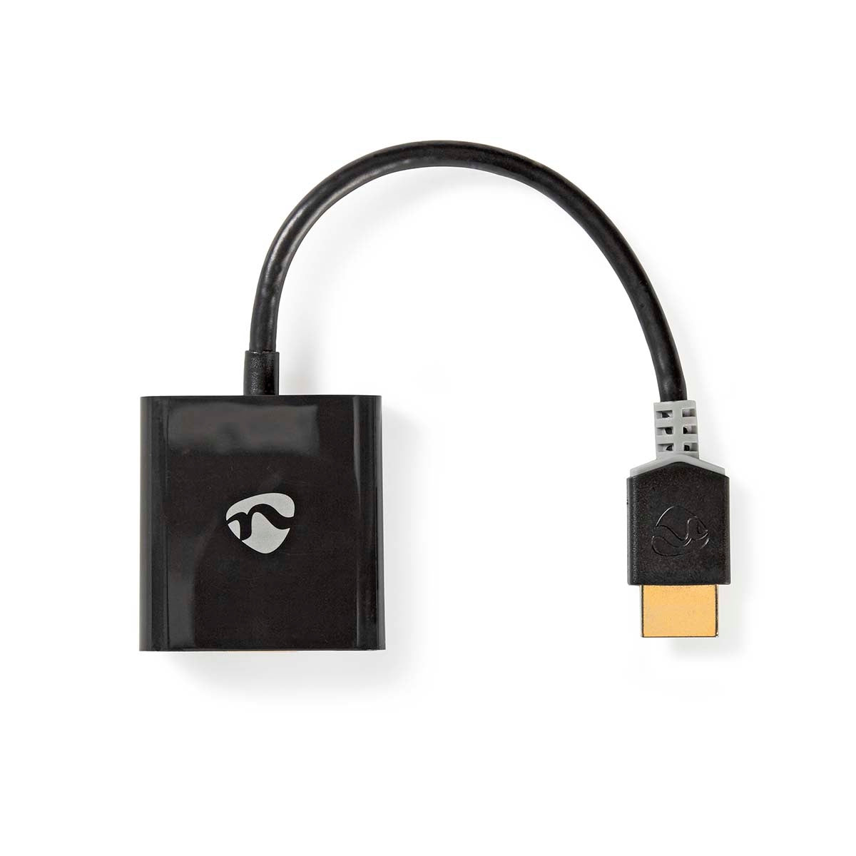 HDMI™ cable | HDMI™ Connector | VGA female 15p / 3.5 mm Female | 1080p | Gold Plated | 0.20 m | Straight | PVC | Anthracite | Window Box with Euro Lock