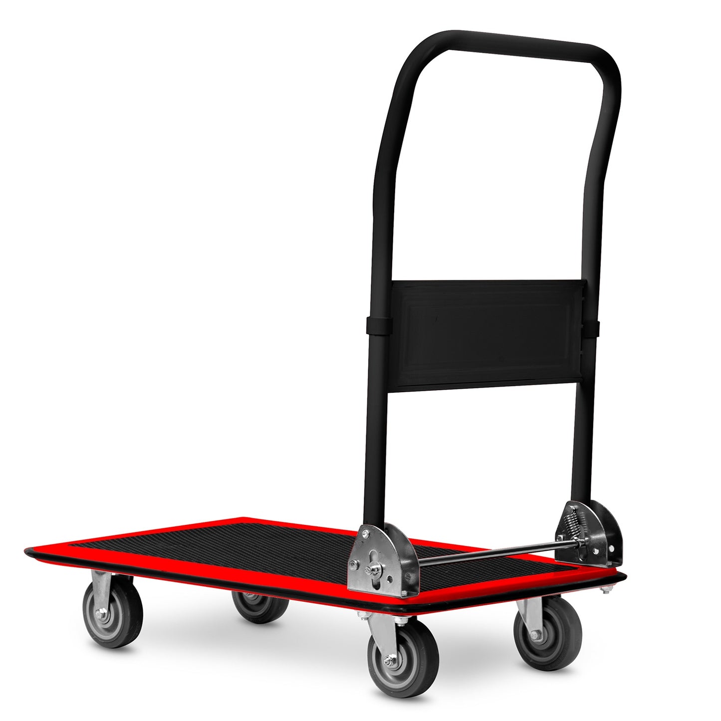 HM-506 platform transport trolley, black and red