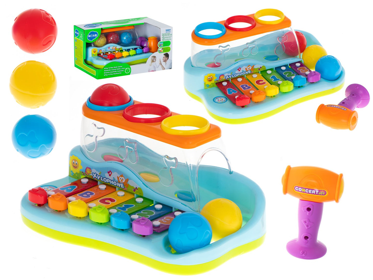 HOLA interactive piano organ dulcimer with letters