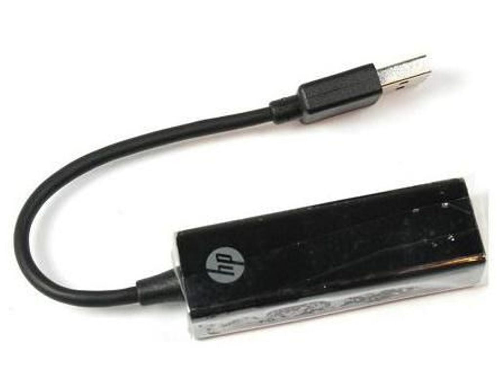 HP 539614-001 cable gender changer RJ-45 USB 2.0 Type-A Black
