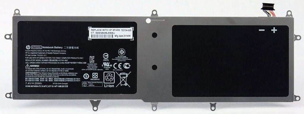 HP Battery 2C 25WHr 3.38AH LI KT02025XL-PL