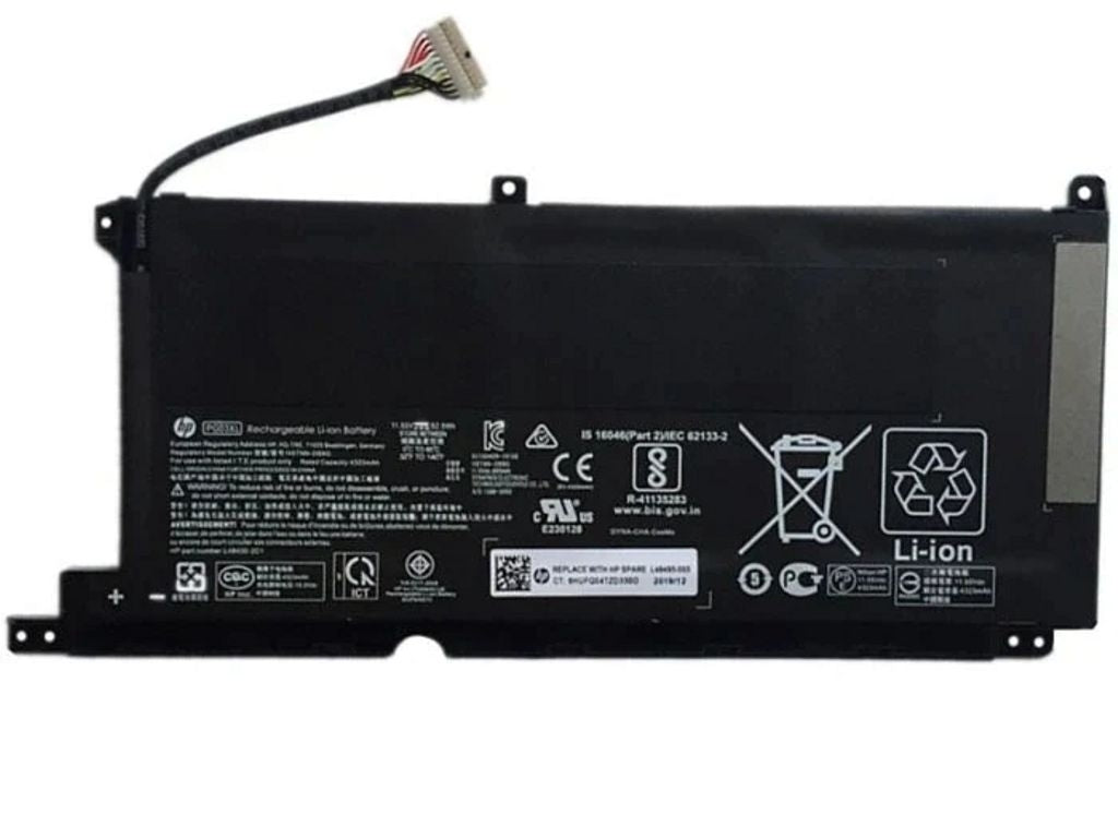 HP L48495-006 Laptop Battery, 52Wh, 4.55Ah, Li-ion - PG03XL