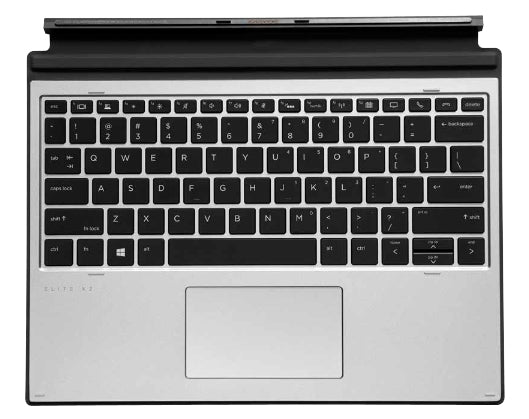 HP L67436-091 mobile device keyboard Silver Pogo Pin Norwegian