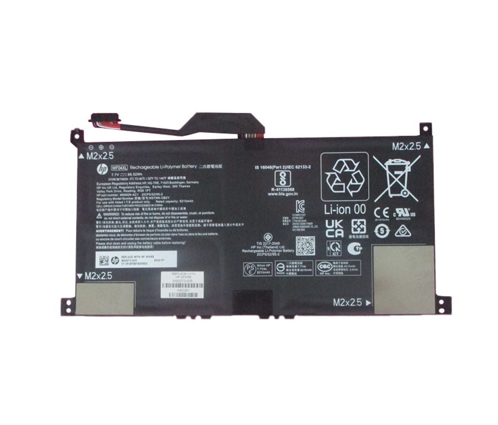 HP M90073-005 Laptop Battery, 66Wh, 4.32Ah, Li-ion - WF04XL