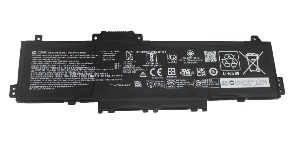 HP N21969-005 Laptop Battery, 41Wh, 3.75Ah - AE03XL