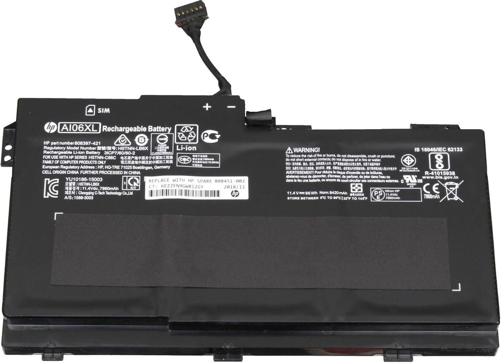 HP Original Battery 4.21Ah, 6C, Li-ion, AI06096XL-PR