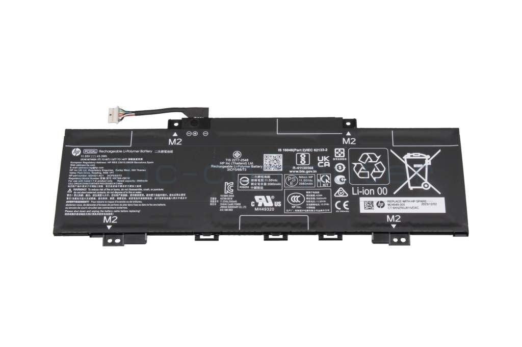 HP SHOE Battery 3C, 43Wh, 3.75Ah, LI PC03