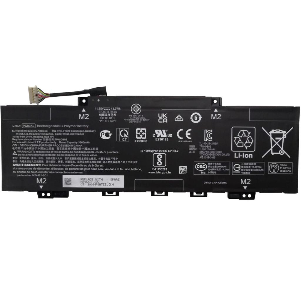 HP SPS-BATT 3C 43Wh 3.75Ah LI PC03043XL-PL