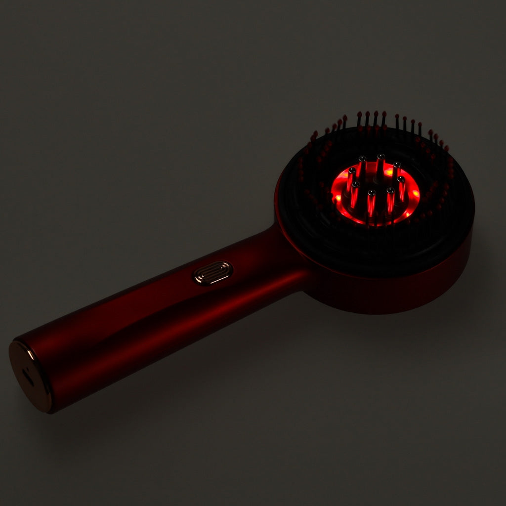 Hair Care Head Massager with Red Light & Oil Applicator