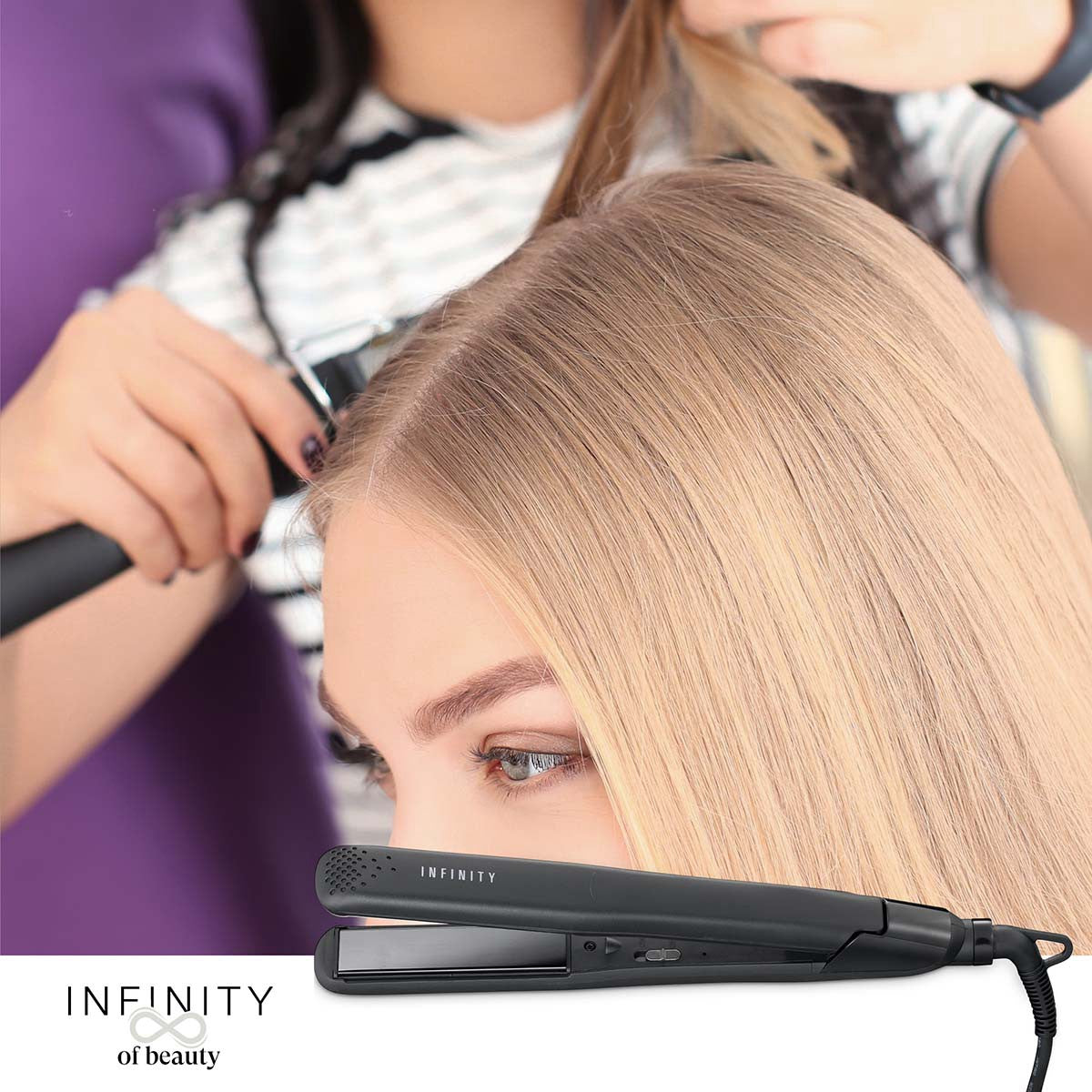 Hair Straightener 37W, Ceramic Plates, Black