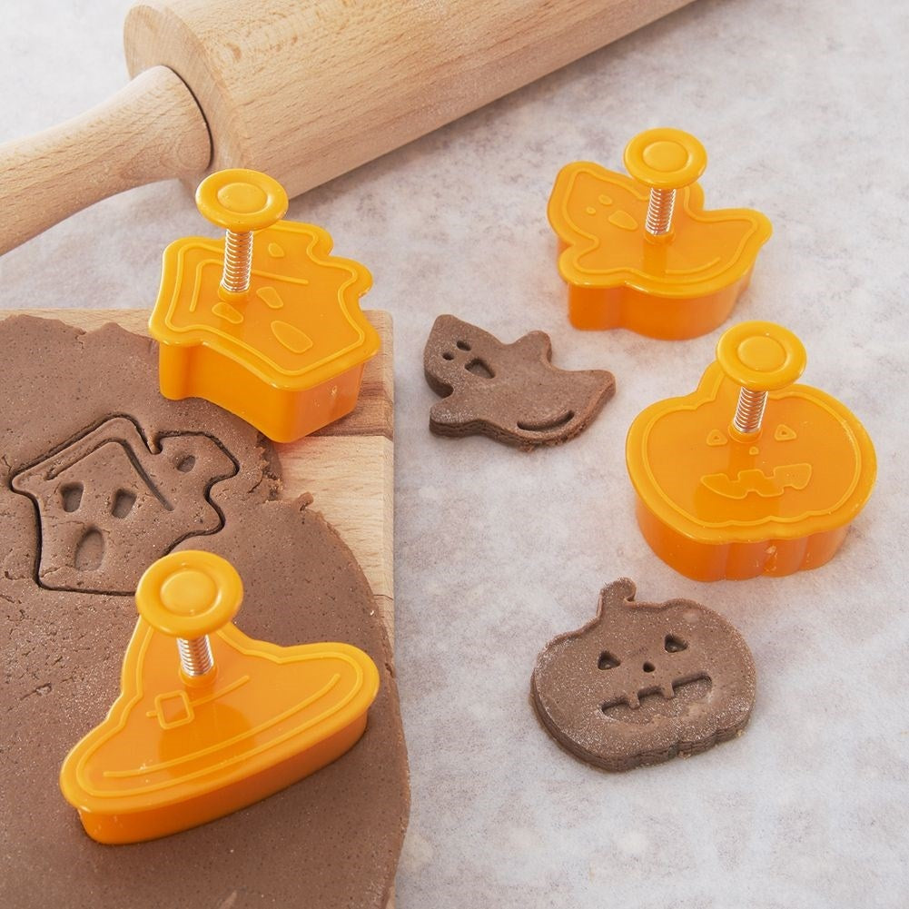 Halloween Baking Molds: Set of 4 and Pattern Stamp