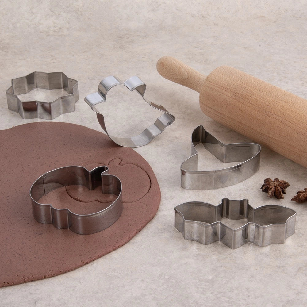 Halloween Cookie Cutters Set, 6 Pcs Stainless Steel
