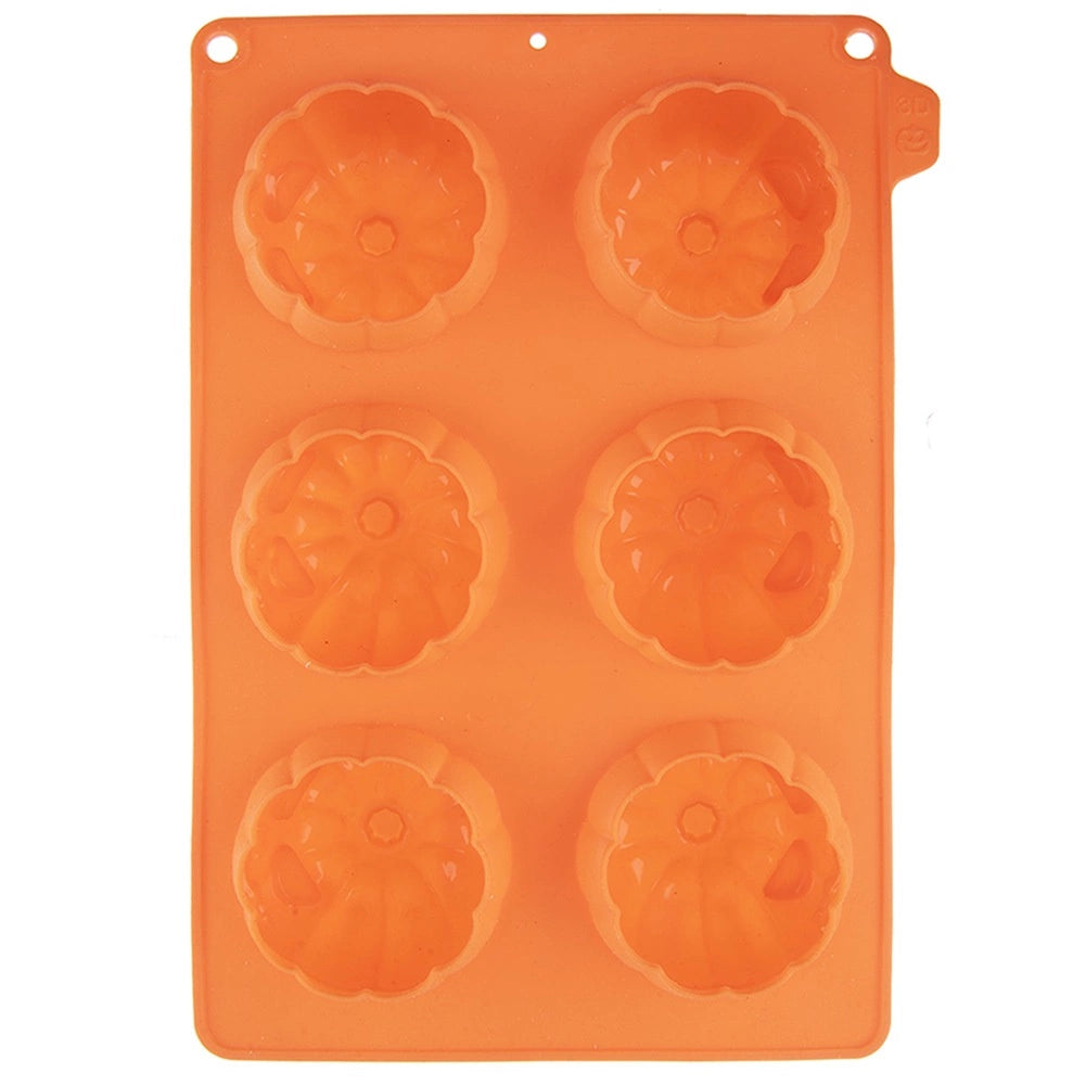 Halloween Pumpkin Silicone Baking Mold, 27x18x4 cm