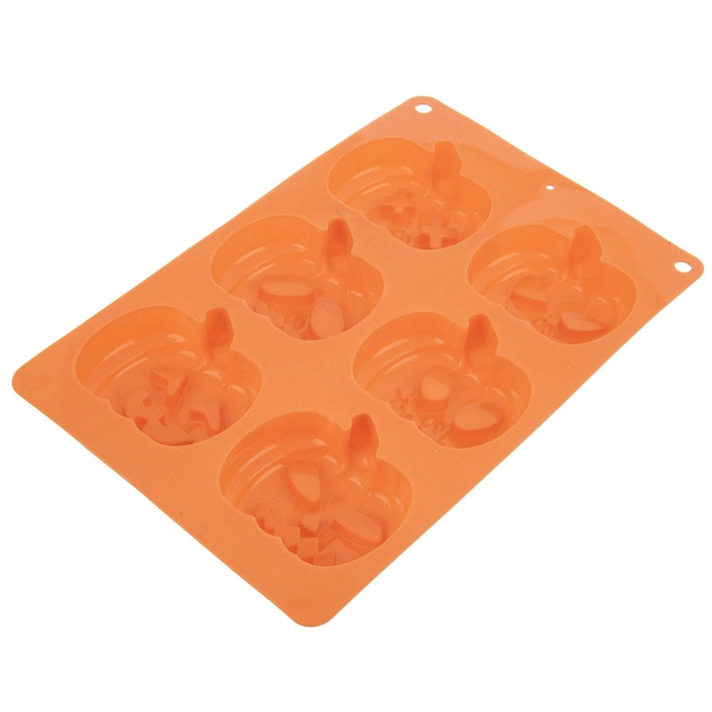 Halloween Pumpkin Silicone Cookie Mold, 25x18x3 cm