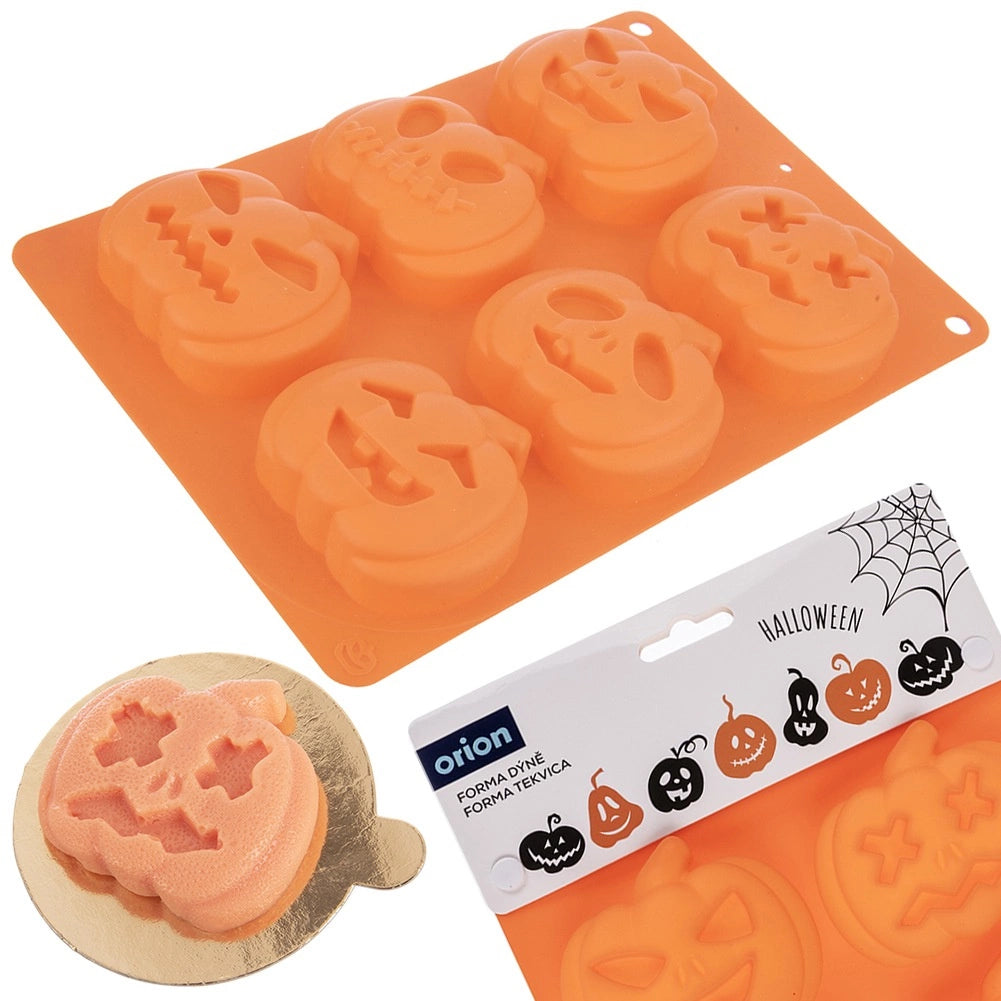 Halloween Pumpkin Silicone Cookie Mold, 25x18x3 cm