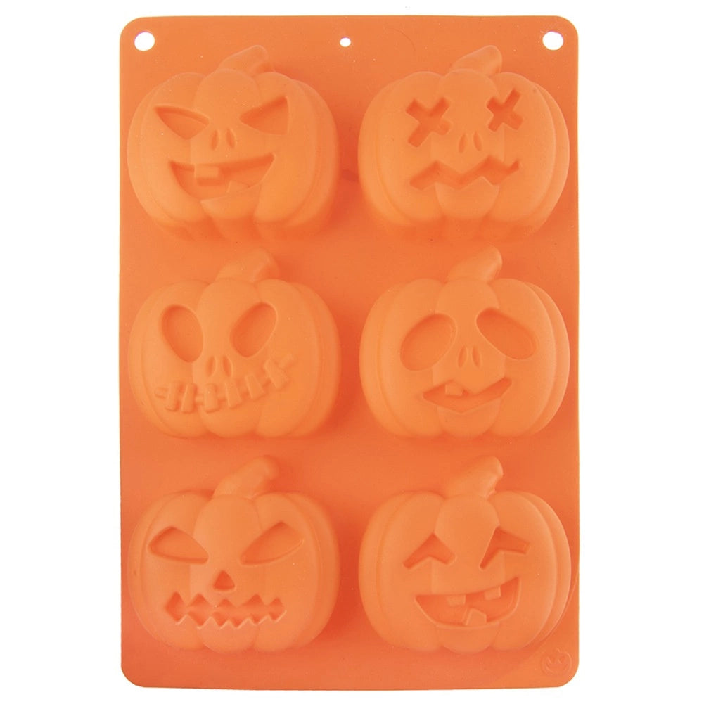 Halloween Pumpkin Silicone Cookie Mold, 25x18x3 cm