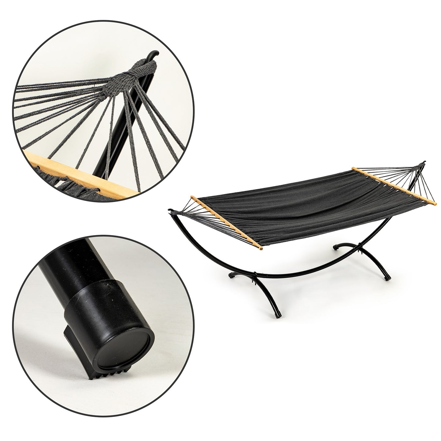 Hammock with frame recliner garden swing ModernHome