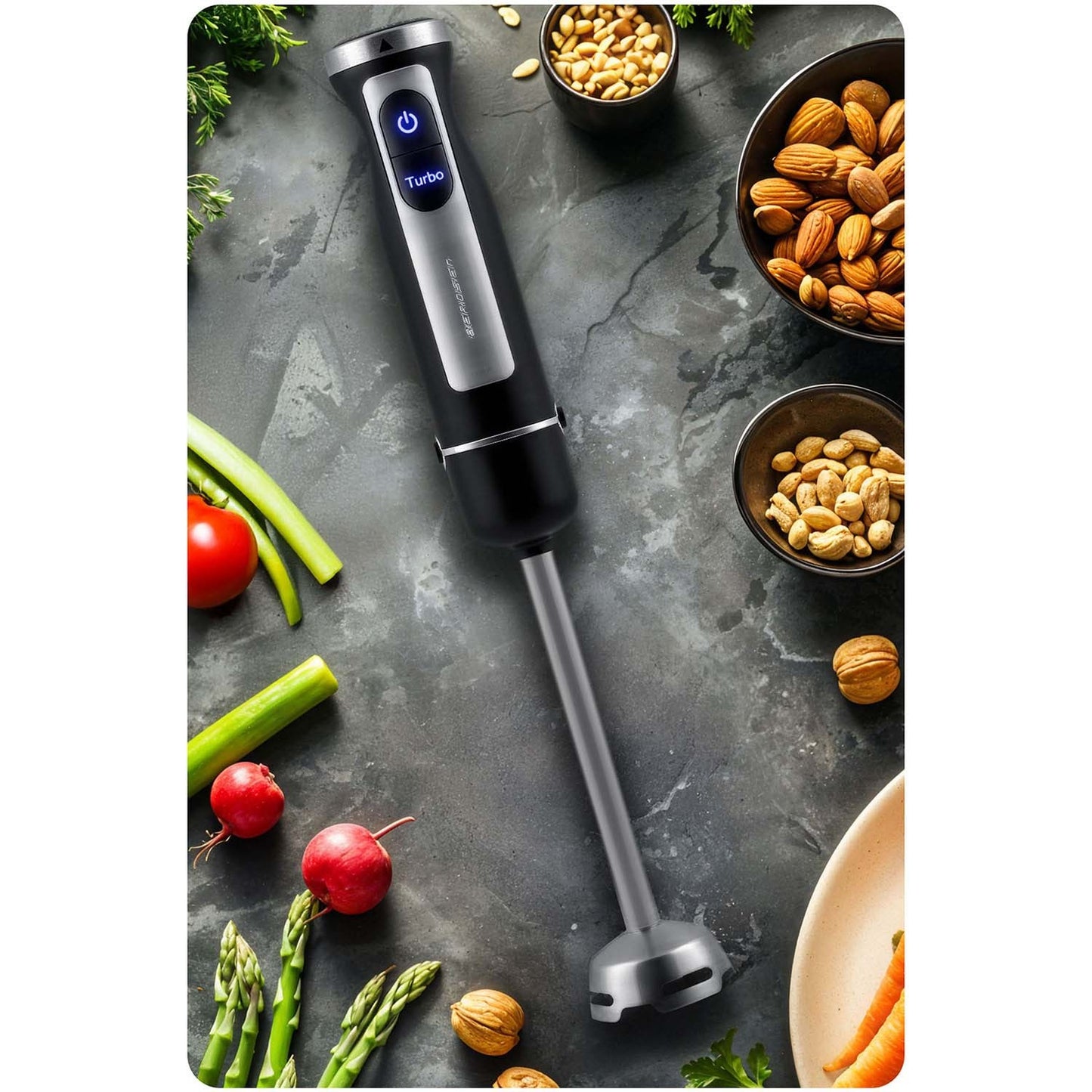 Hand Blender 1500W with Bottle and Accessories