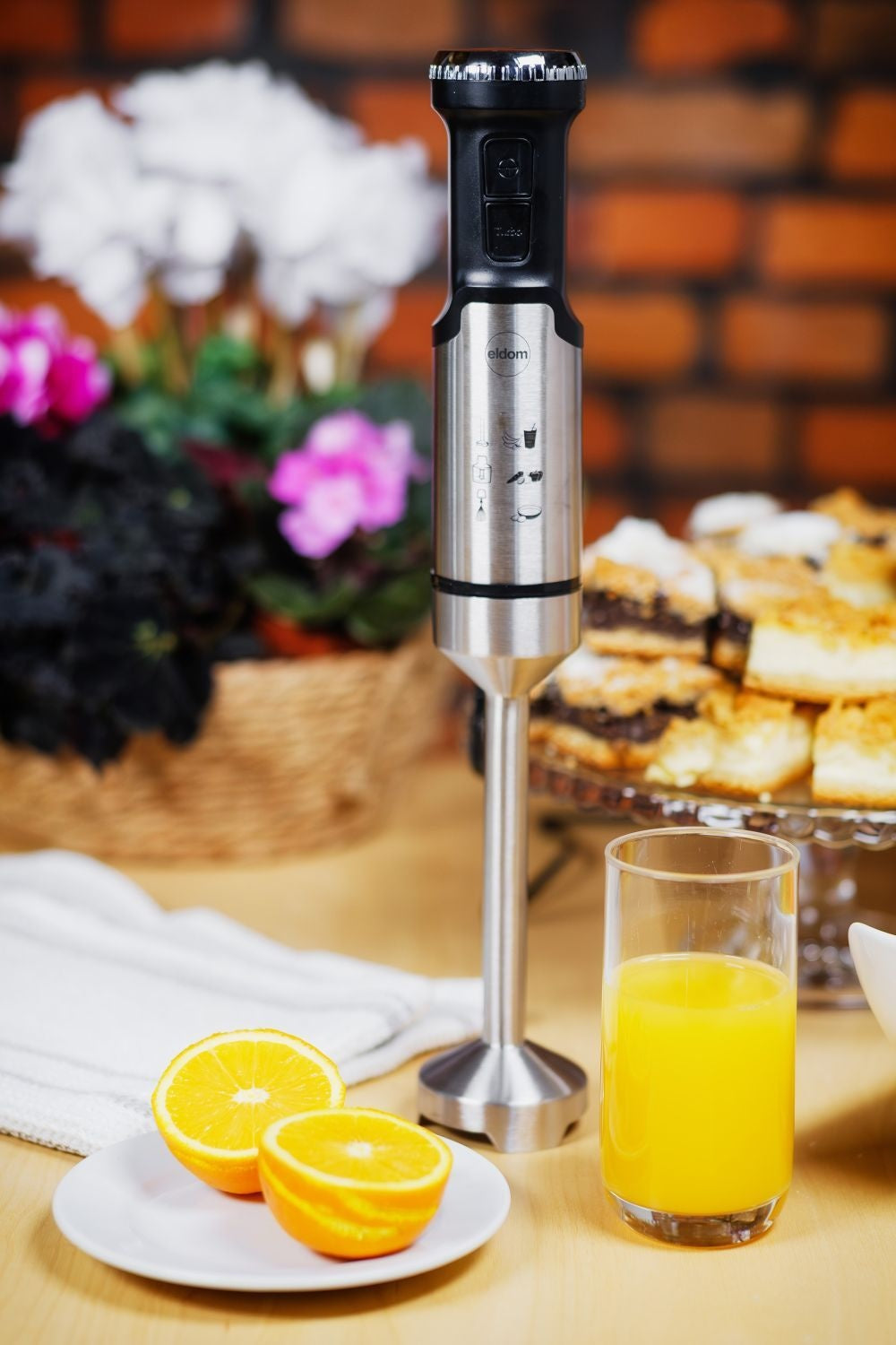 Hand Blender Chopper, 1000W, 12-Speed, Turbo Function