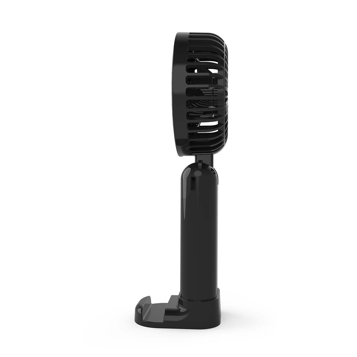 Handheld Fan, 6-Speed, 90mm, Black, Rechargeable Battery