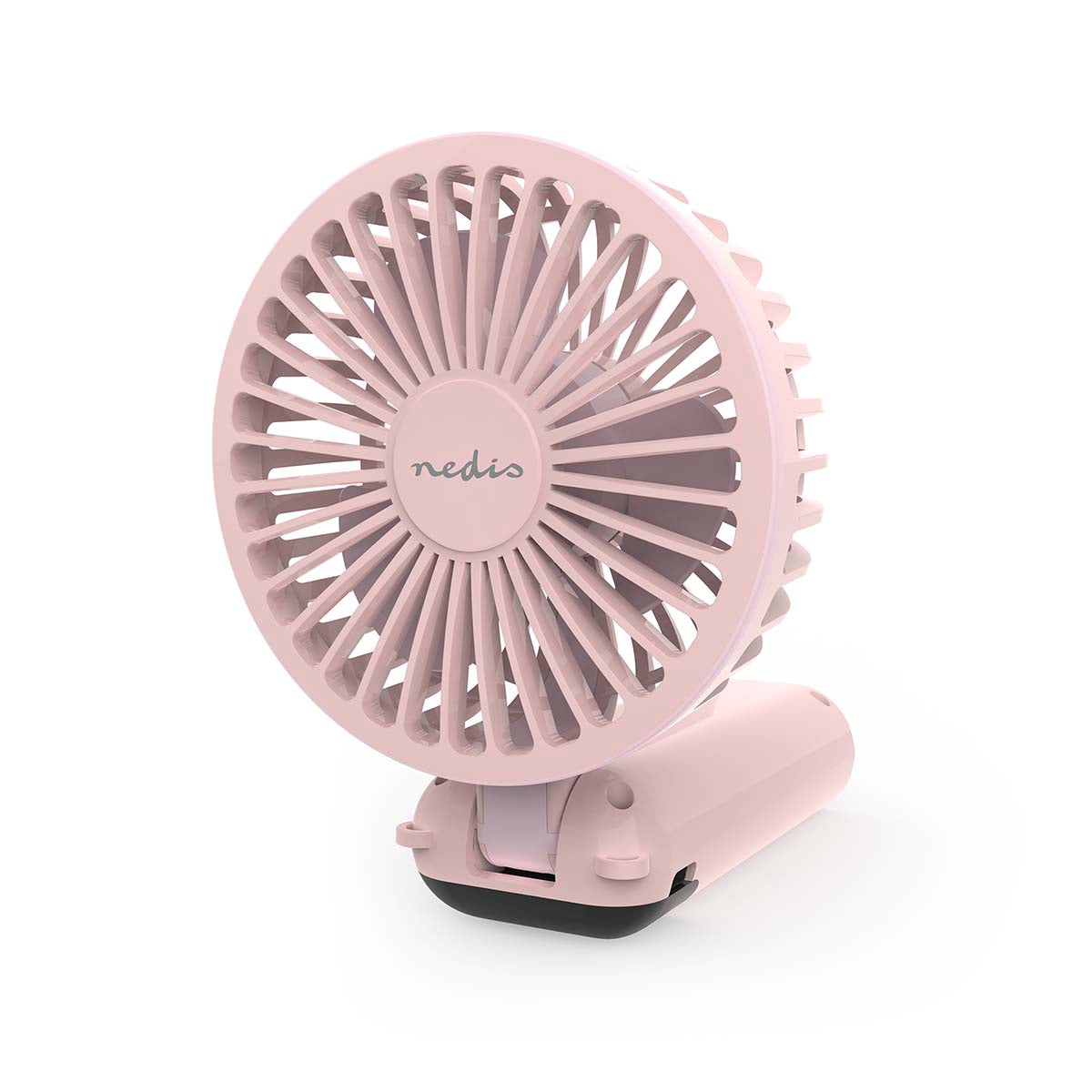 Handheld Fan, 6 Speeds, 90mm, Pink, Rechargeable