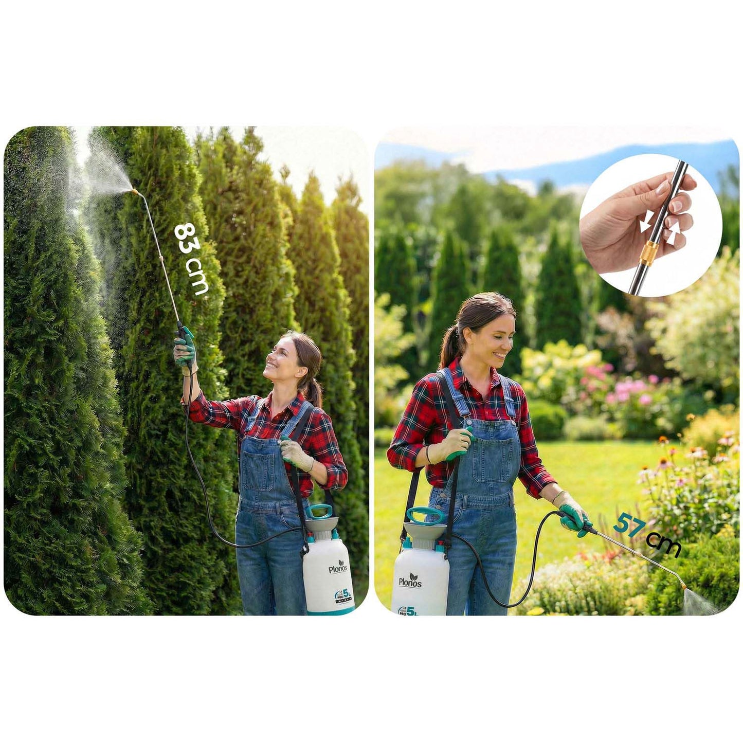 Handheld Pressure Sprayer 5L with Adjustable Lance