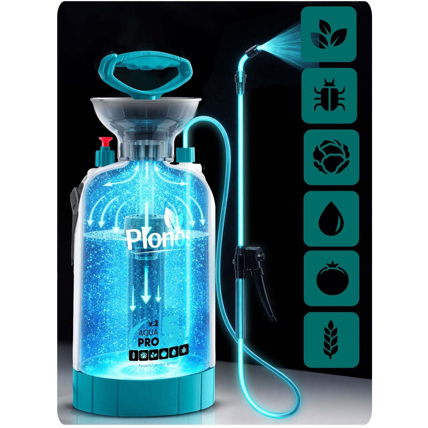 Handheld Pressure Sprayer 5L with Adjustable Lance