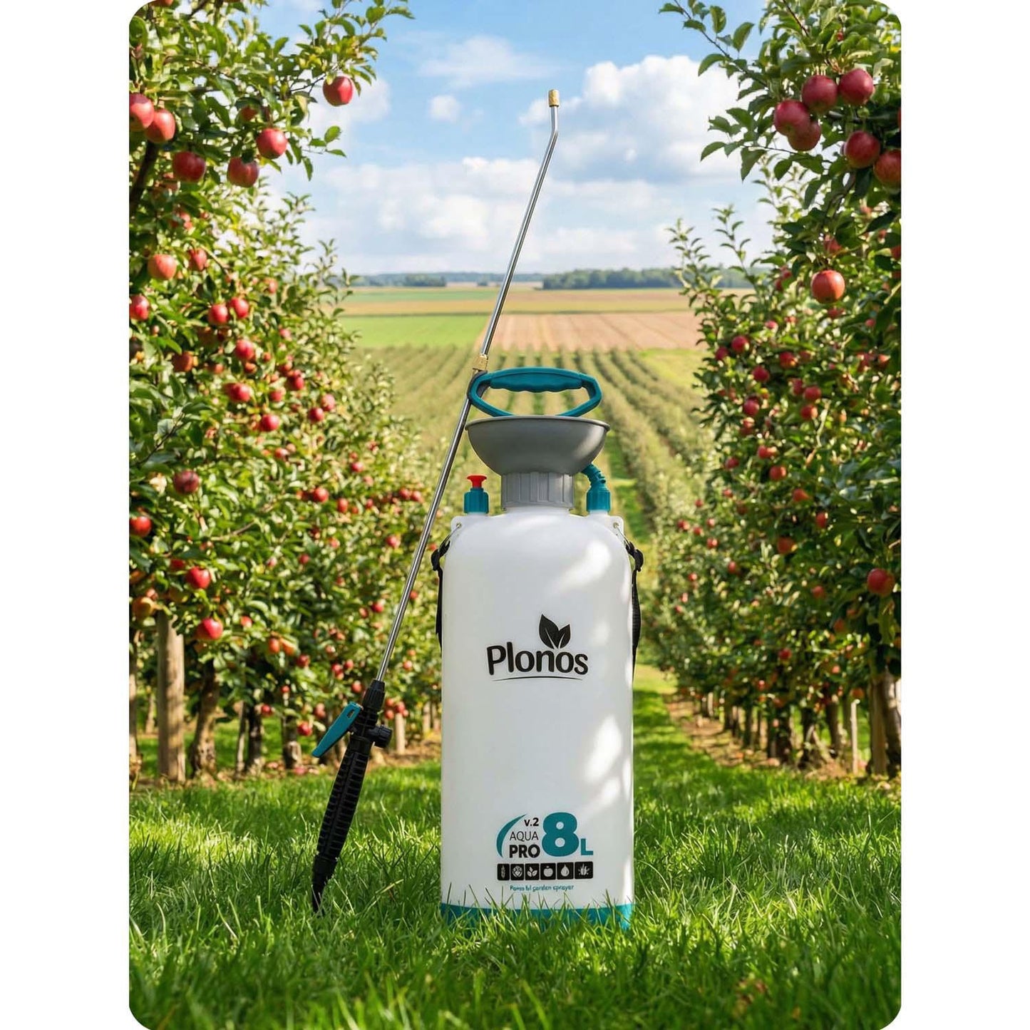 Handheld Pressure Sprayer 8L with Adjustable Lance