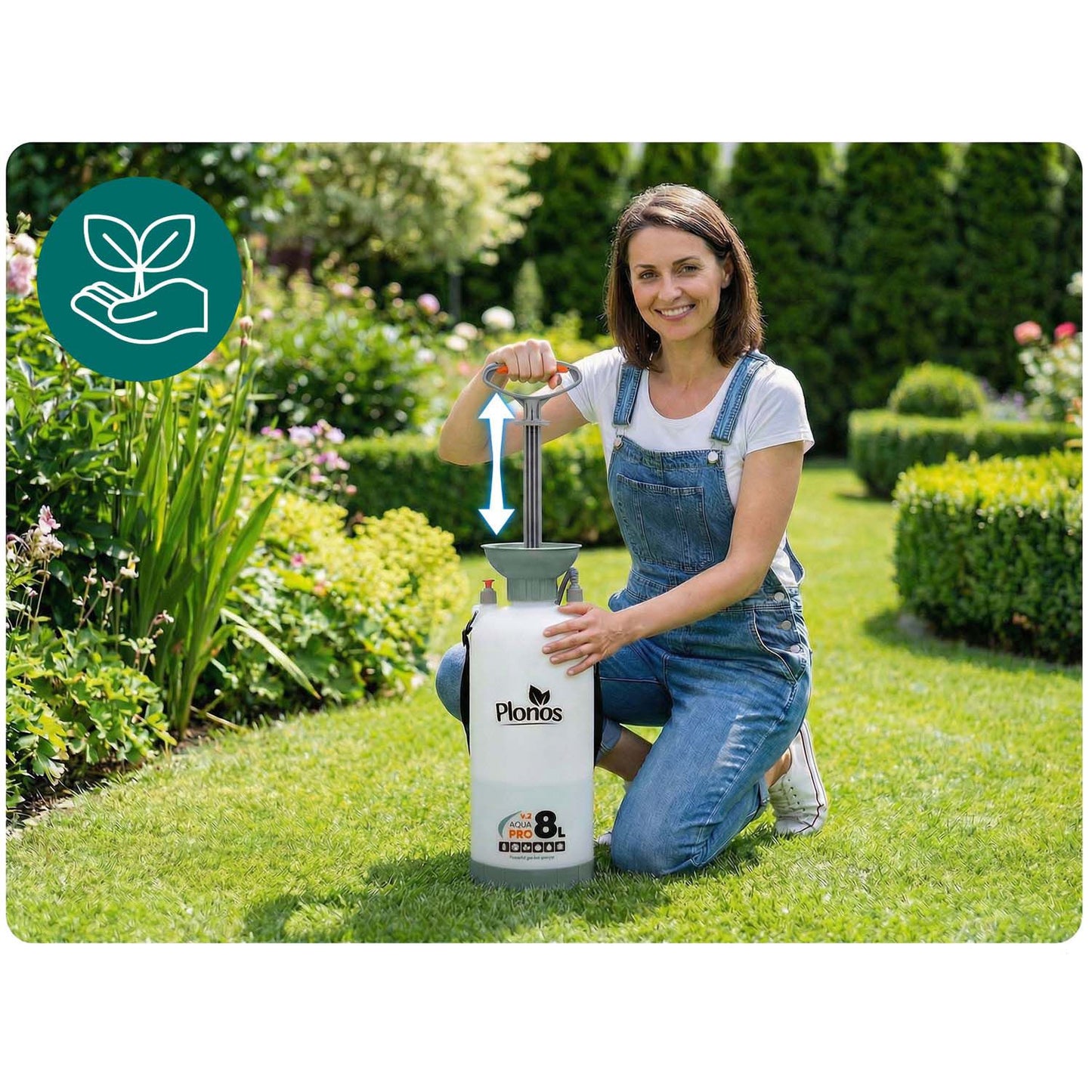 Handheld Pressure Sprayer 8L with Adjustable Lance