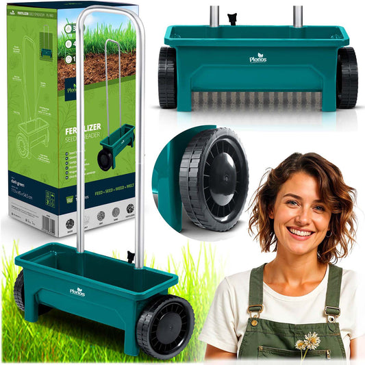 Handheld Seed and Fertilizer Spreader, 12L Capacity