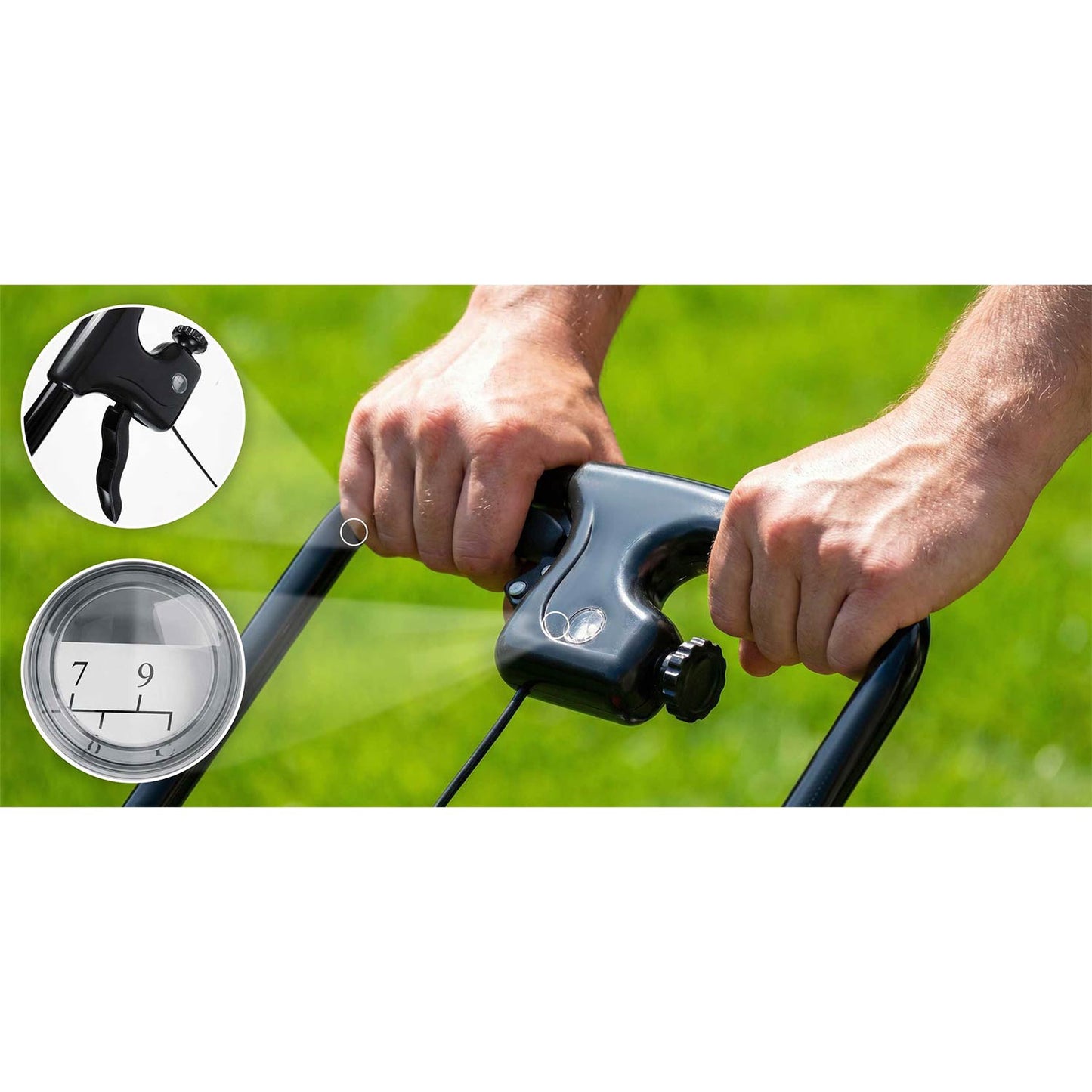 Handheld Seed and Fertilizer Spreader, 27L Capacity