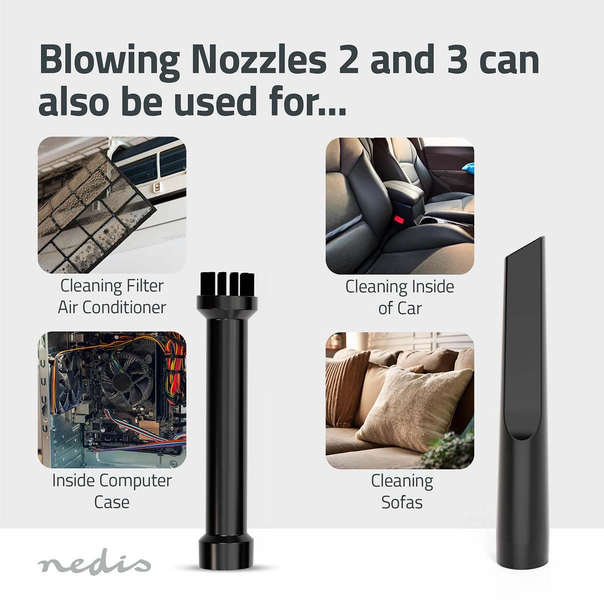 Handheld Vacuum Cleaner | Air blower | 90 W | Rechargeable | Dry | Li-Ion | Black