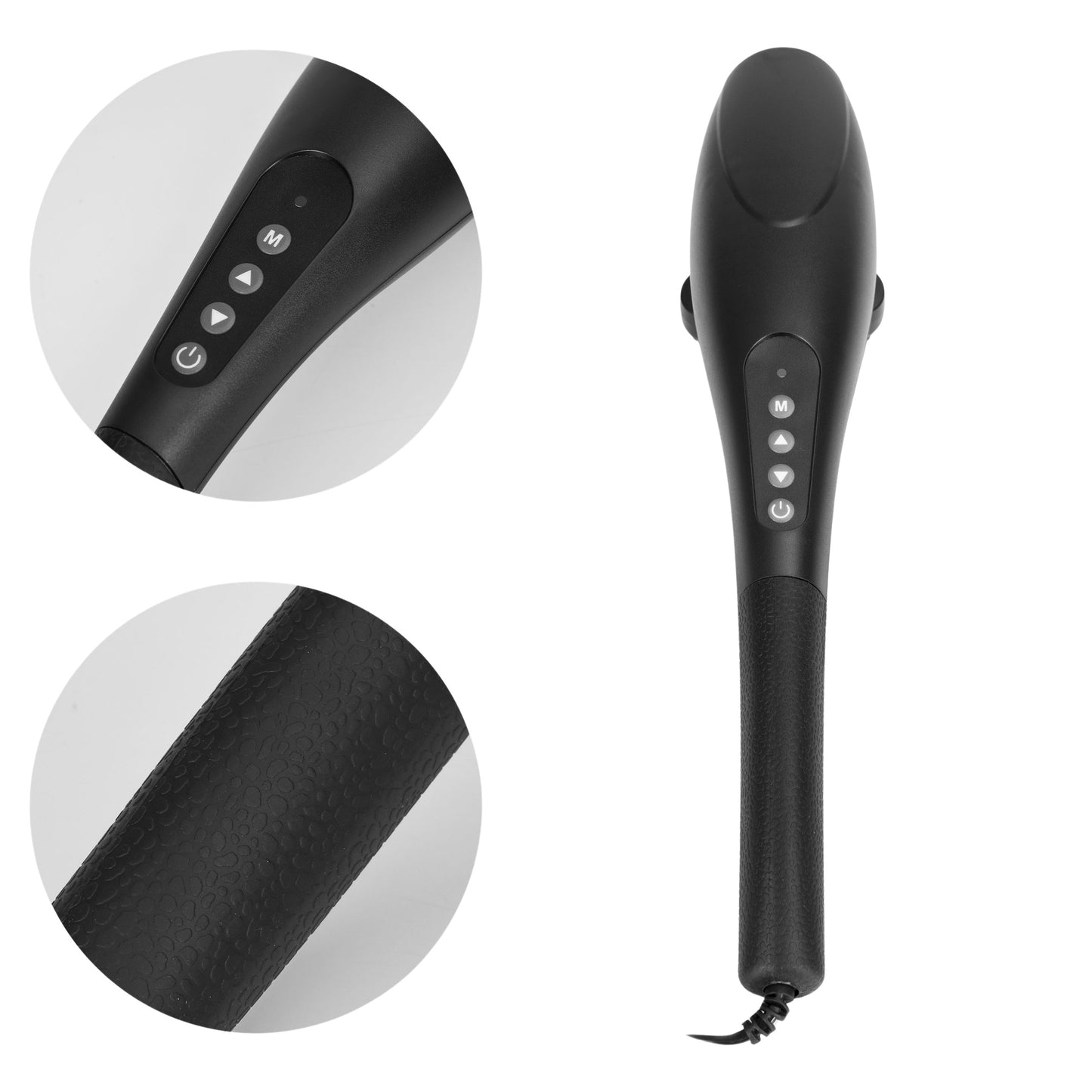 Handheld Vibrating Massager, 5 Heads, 20W Power
