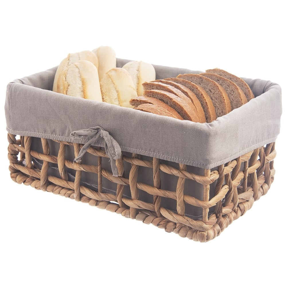 Handmade Basket with Removable Gray Lining