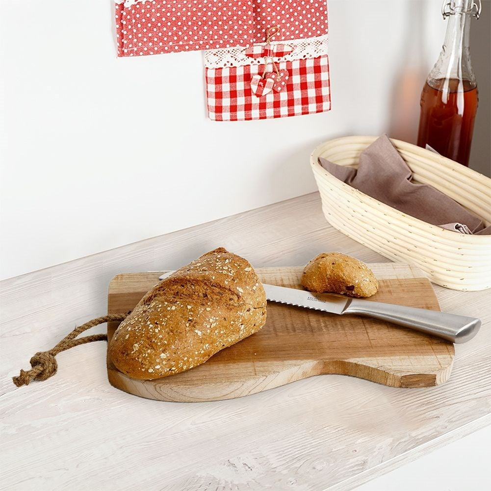Handmade Teak Cutting Board with Cord for Hanging