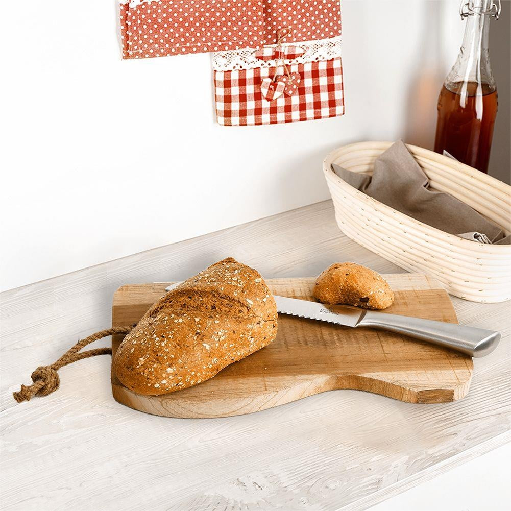 Handmade Teak Cutting Board with Cord for Hanging