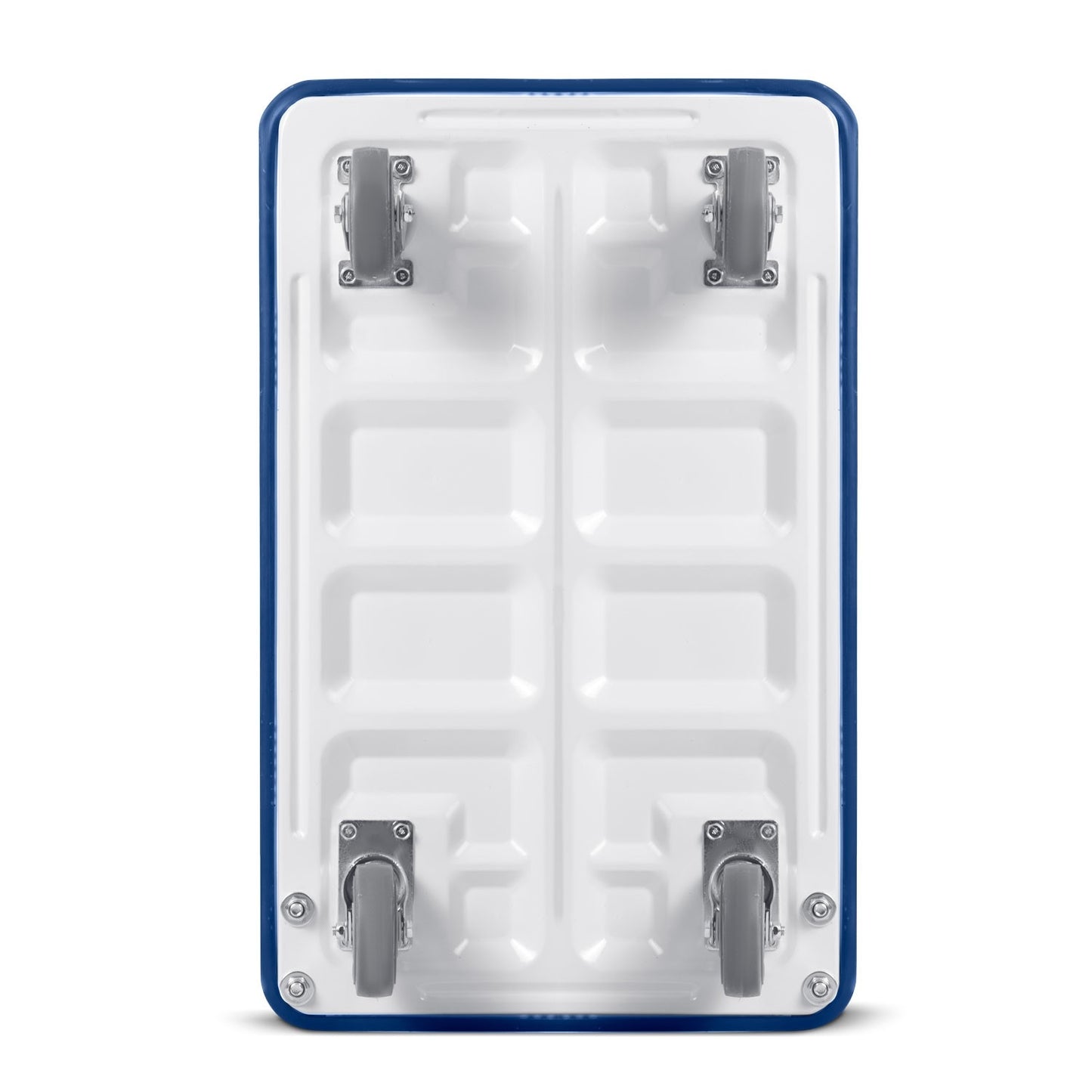 Hand-pulled transport trolley HM-505 white-blue