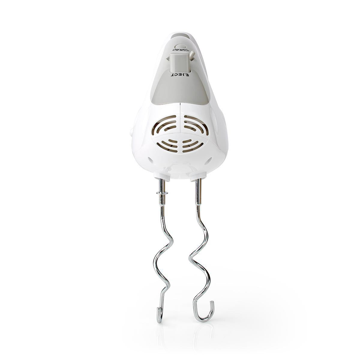 Hand whisk | 200 W | 5 speed setting | Turbo function | 2 dough hooks / 2 whisks | Grey/White
