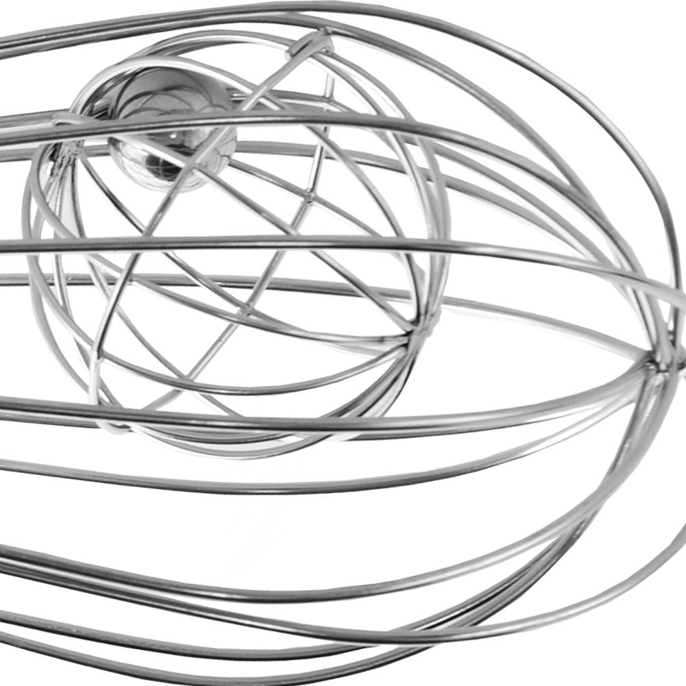 Hand whisk with extra ball in stainless steel for faster whisking