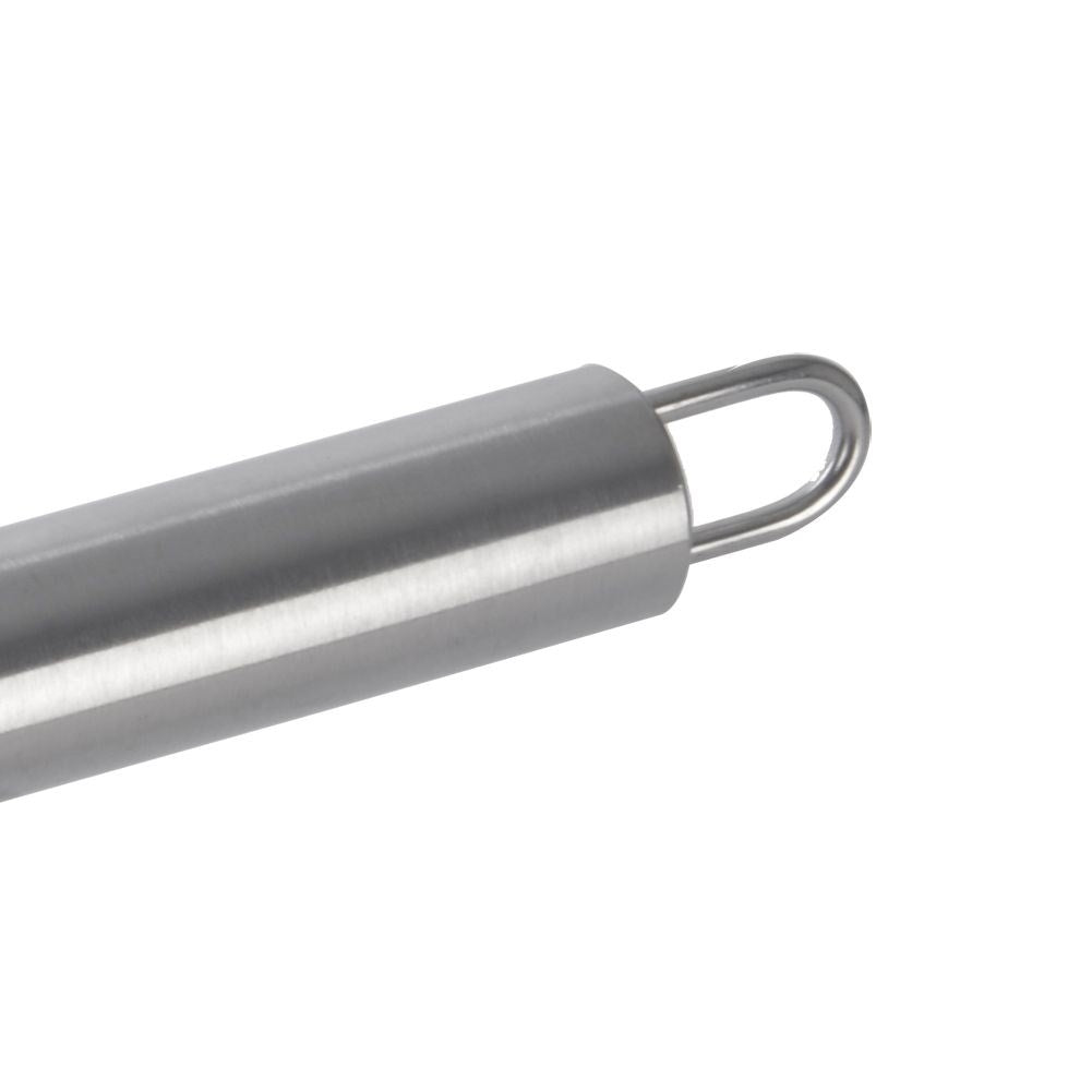 Hand whisk with extra ball in stainless steel for faster whisking