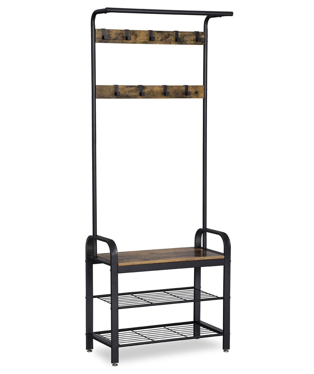 Hanger, clothes stand, wooden shoe rack, LOFT