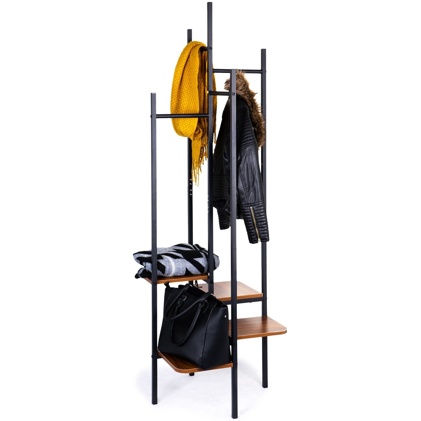 Hanger with shelves, wardrobe stand, bookcase, cupboard