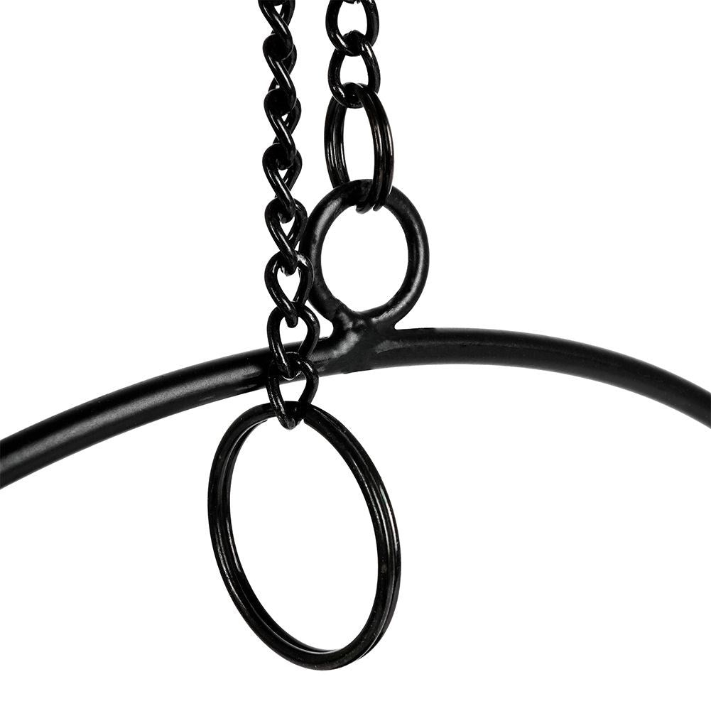 Hanging Black Metal Pot for Plants - Minimalist Design
