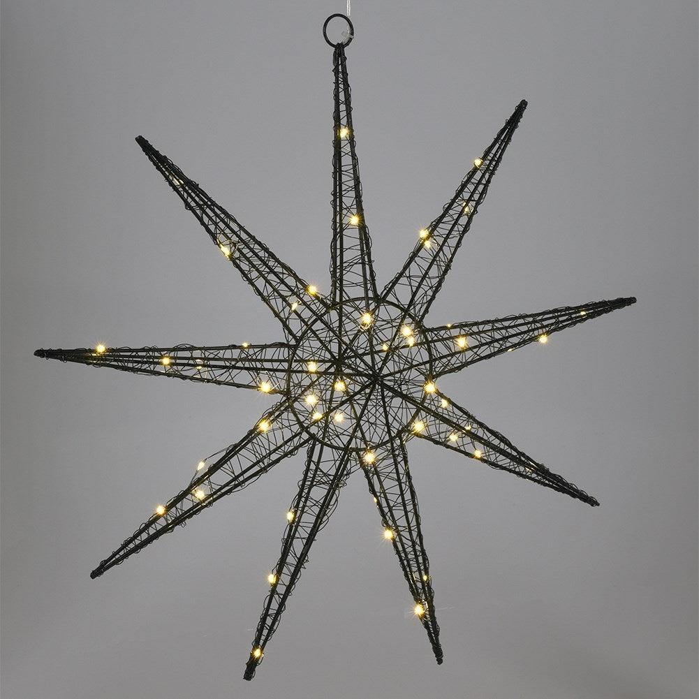 Hanging Decoration star with LED lights – The Magic of Christmas