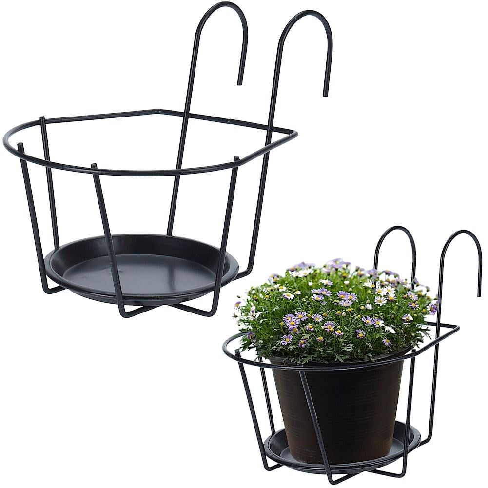 Hanging Metal Bracket for Pots on Balcony/Terrace