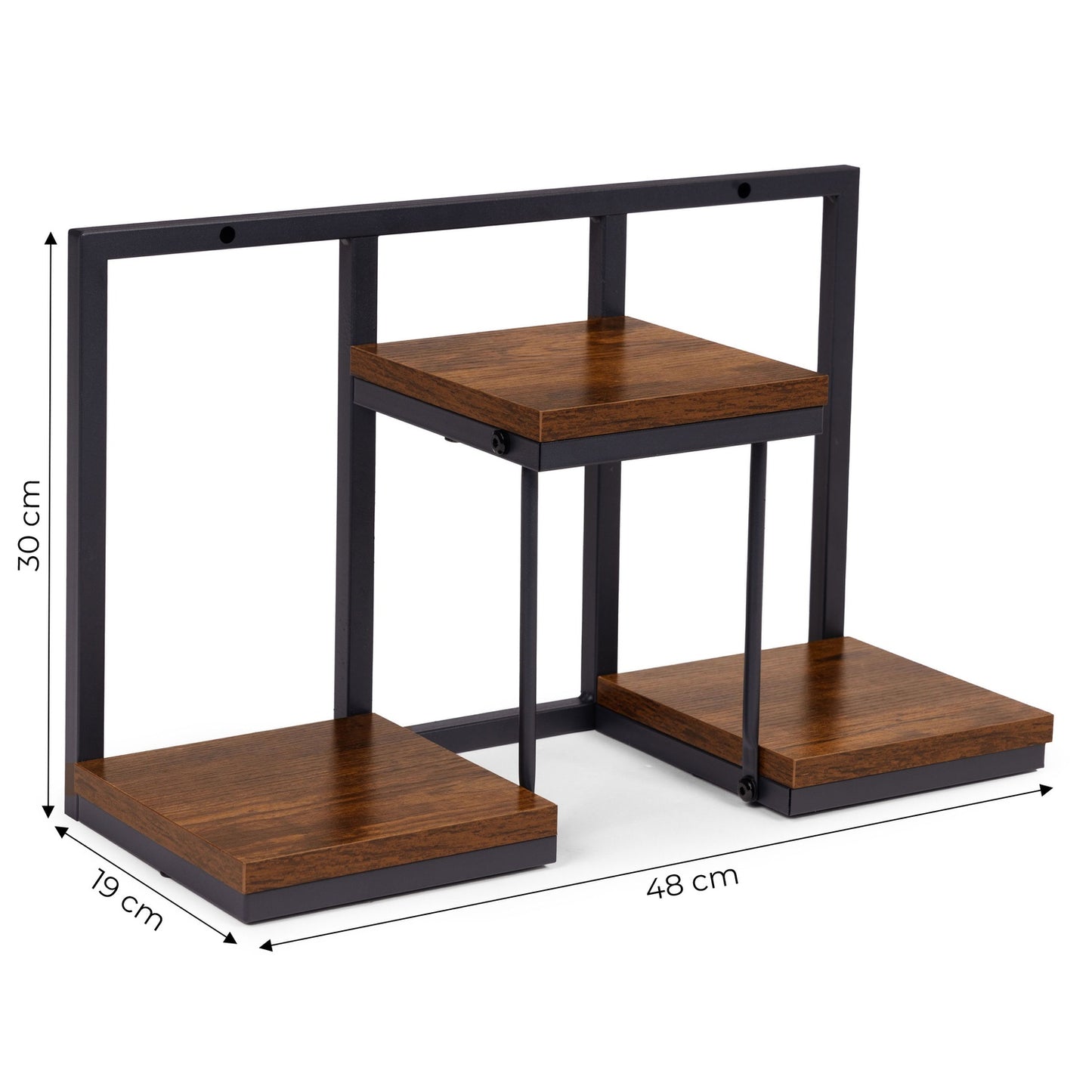 Hanging Plant Shelf – 3-Tier Steel Wall Mount